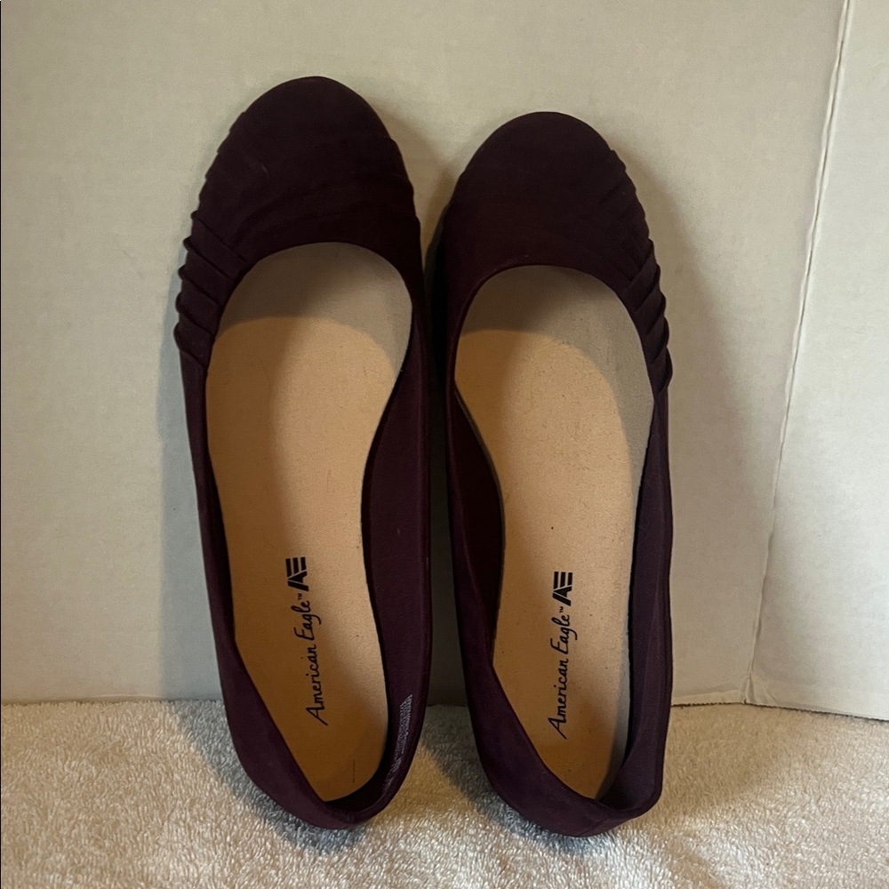 American Eagle Outfitters Women's Dark Purple Flats